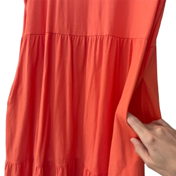 Time and Tru Flutter Sleeve Tiered Swing Dress - Picture 7 of 11